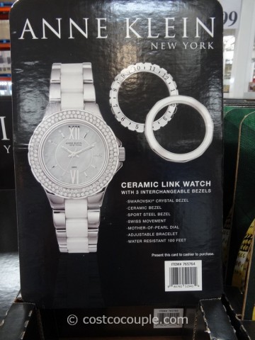 Ann Klein Ceramic Link Watch Costco 3