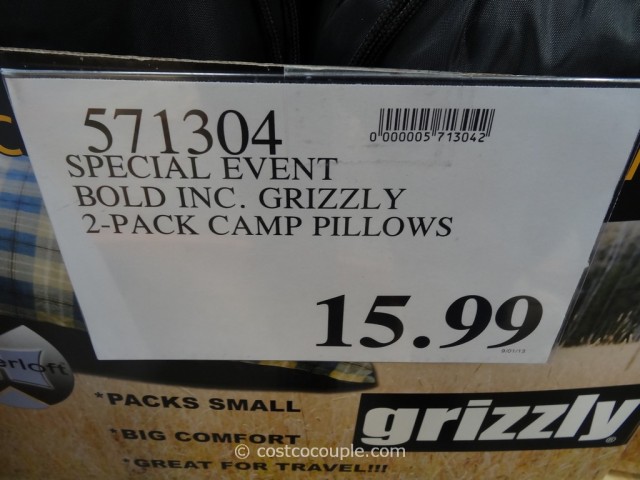 Bold Inc Grizzly 2-Pack Camp Pillows Costco 1
