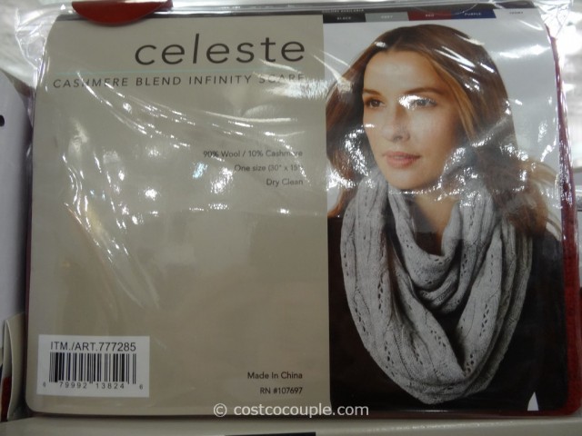 Celeste Cashmere Blend Infinity Scarf Costco 3