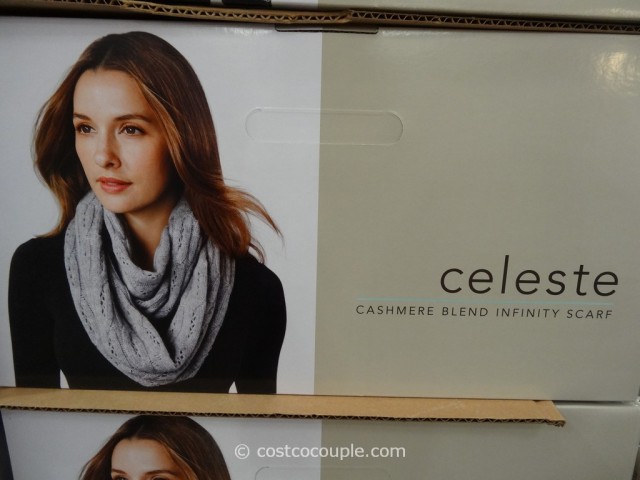 Celeste Ladies' Wool and Cashmere blend Infinity Scarf black or blue fab BNWT 