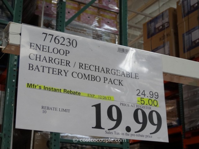 Sanyo Eneloop Rechargeable Battery Combo Pack Costco 