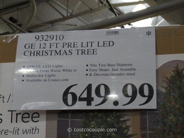 GE 12 Feet Prelit LED Christmas Tree Costco 1