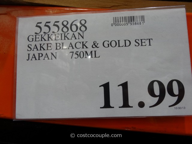 Gekkeikan Sake Black and Gold Set Costco 1