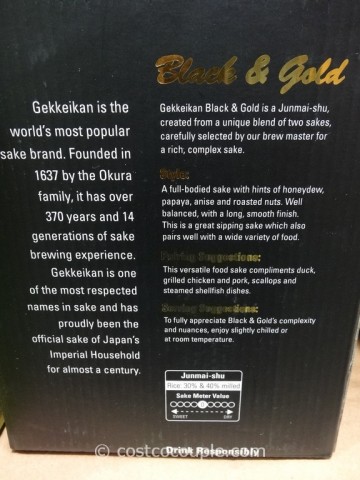 Gekkeikan Sake Black and Gold Set Costco 3