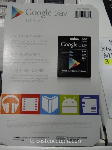 Gift Card Google Play Costco 1