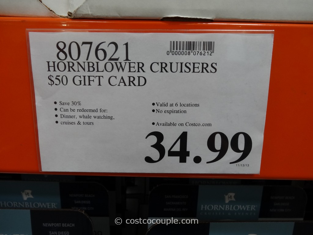 Hornblower Cruises Discount Gift Card