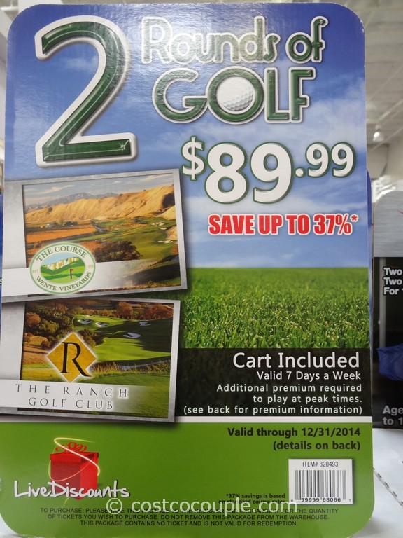Gift Card Live Discounts 2 Rounds of Golf Costco 1