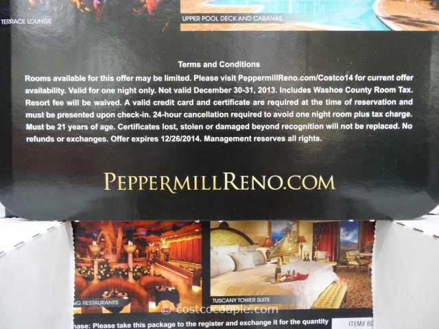 Gift Card Peppermill Resort Costco 3
