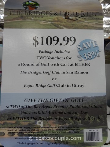 Gift Card The Bridges and Eagle Ridge Costco 1