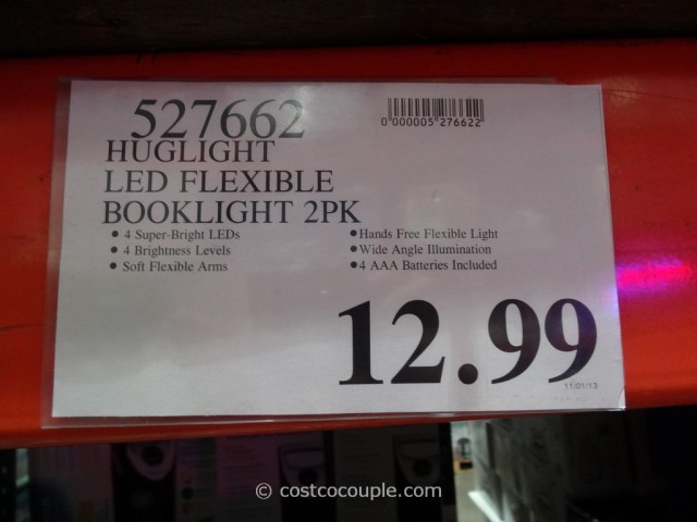 Huglight LED Flexible Booklight Costco 1