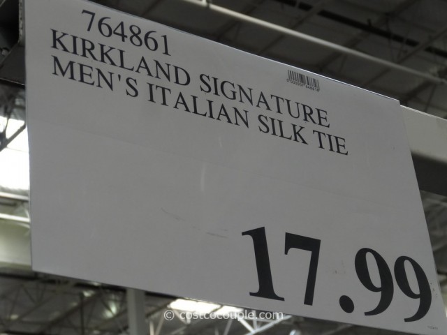 Kirkland Signature Mens Italian Silk Tie Costco 1