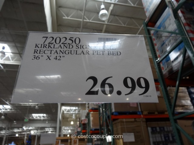 Kirkland Signature Rectangular Pet Bed Costco 1