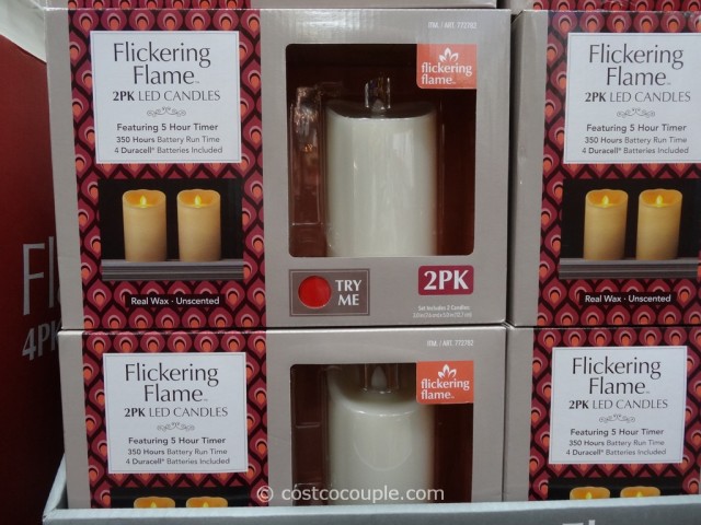 LED Candles With Flickering Flame Costco 1