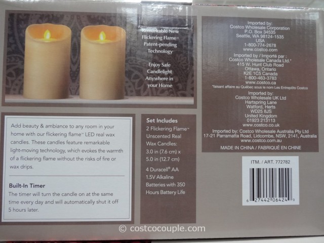 LED Candles With Flickering Flame Costco 4
