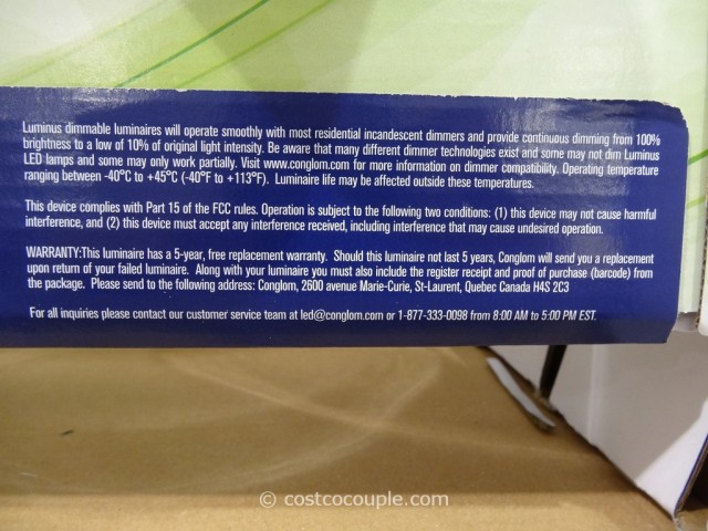 Luminus 23W Dimmable LED Retrofit Kit Costco 4