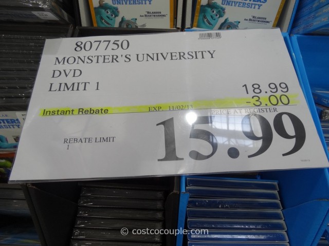 Monsters University DVDCostco 2