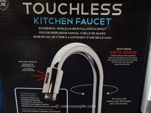 Royal Line Touchless Chrome Kitchen Faucet Costco 4