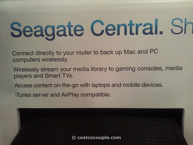 Seagate Central Network Attached Storage Drive Costco 3
