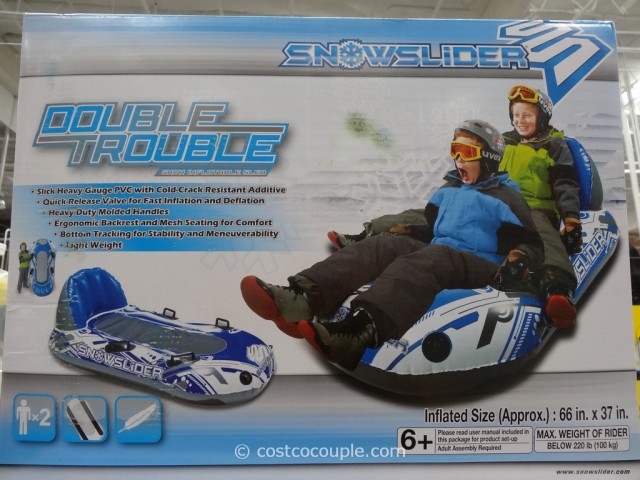 Snowslider Double Trouble Toboggan Costco 1