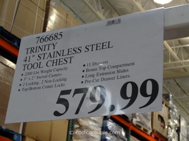Trinity Stainless Steel Tool Chest Costco 5