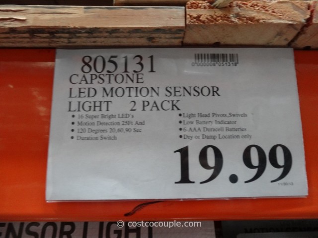 Capstone LED Motion Sensor Light Costco 1