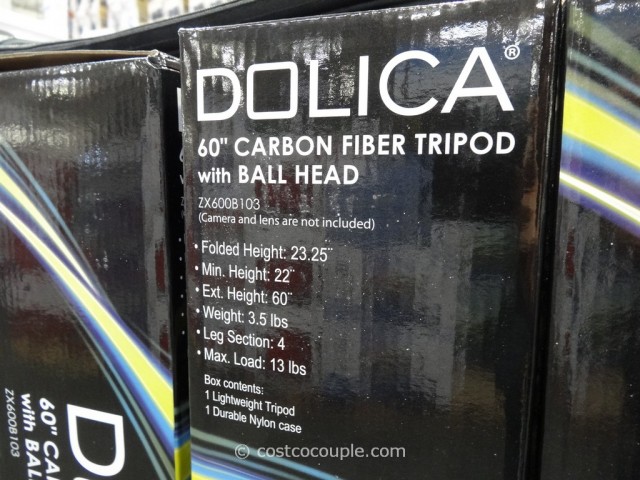 Dolica 60-Inch Carbon Fiber Tripod Costco 3