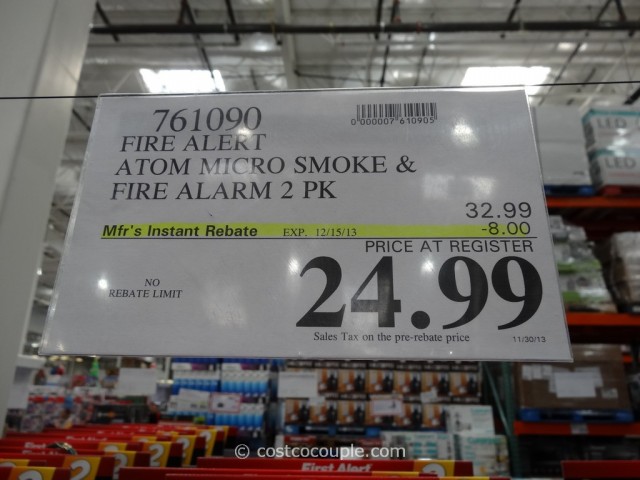 First Alert Atom Smoke and Fire Alarm Costco 1