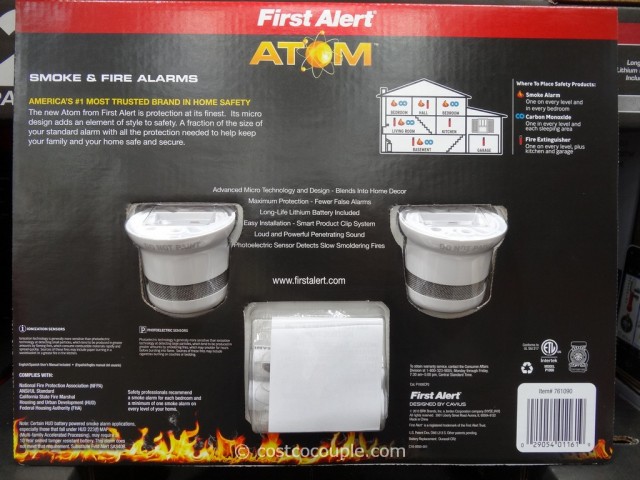 First Alert Atom Smoke and Fire Alarm Costco 2