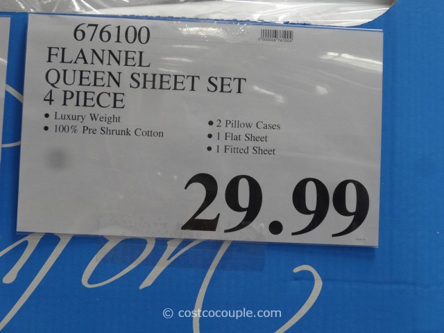 Flannel Queen Sheet Set Costco 1