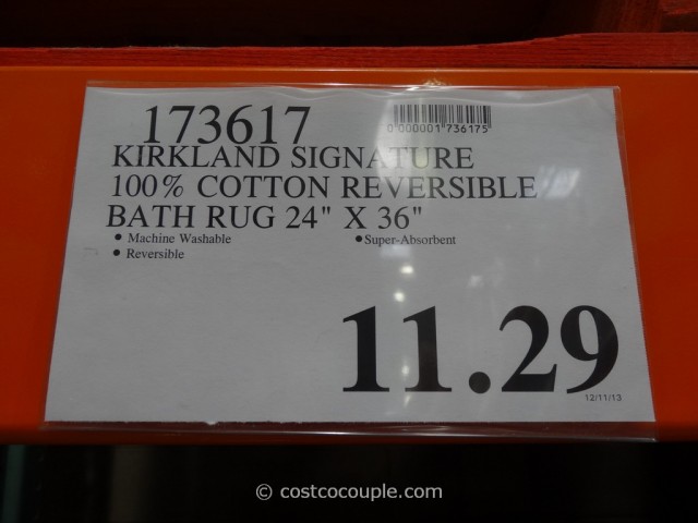 Kirkland Signature Reversible Cotton Bath Rug Costco 1