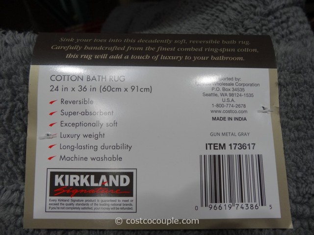 Kirkland Signature Reversible Cotton Bath Rug Costco 3