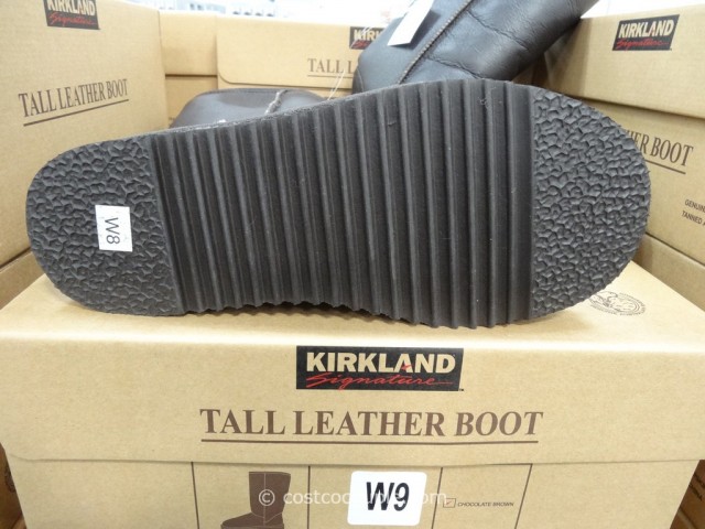 Kirkland Signature Tall Leather Shearling Boot Costco 4