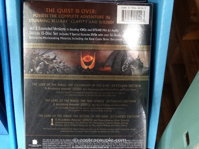 The Lord of the Rings Extended Edition Set Costco 3