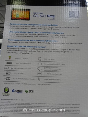 Samsung Galaxy Note 10.1-Inch Tablet 2014 Edition  Costco 3