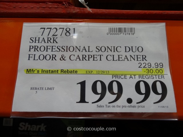 Shark Professional Sonic Duo Floor and Carpet Cleaner Costco 1