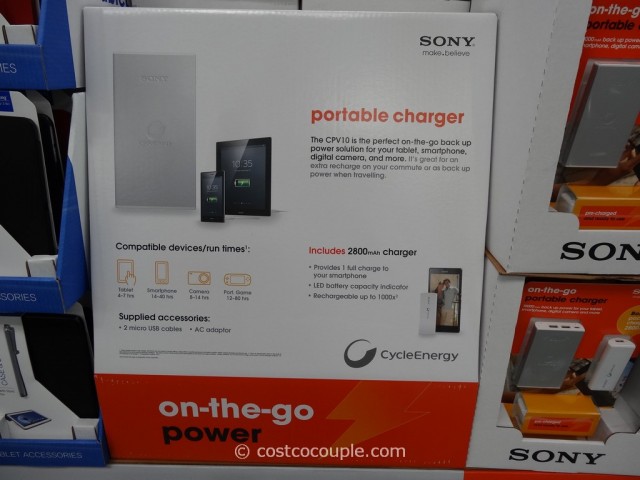 Sony On-The-Go Portable Charger Costco 1