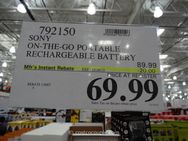 Sony On-The-Go Portable Charger Costco 5