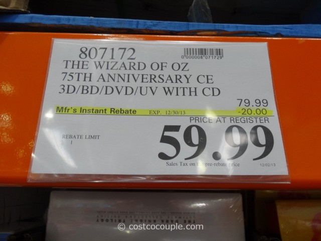 The Wizard of Oz 75th Anniversary Limited Edition Set Costco 1