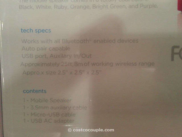 bem wireless bluetooth mobile speaker Costco 5