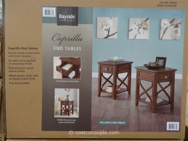 Bayside Furnishings Caprilla End Tables Costco 2