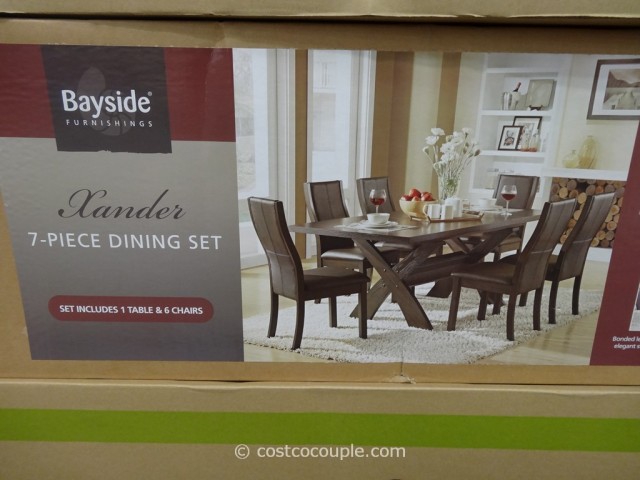 Bayside Furnishings Xander 7-Piece Dining Set Costco 5
