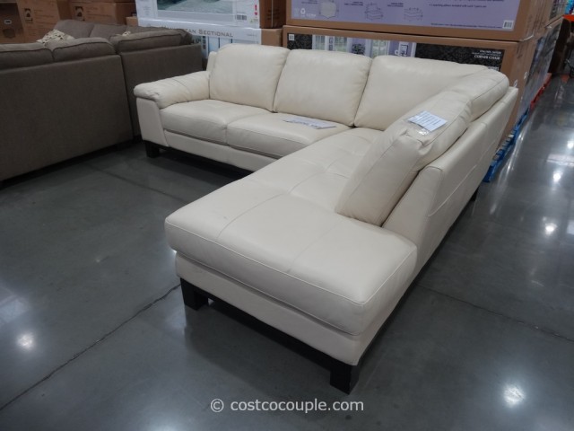 HTL Manhattan Leather Sectional Costco 3