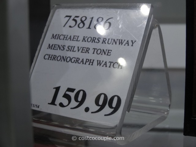 Michael Kors Runway Silver Chronograph Watch Costco 2