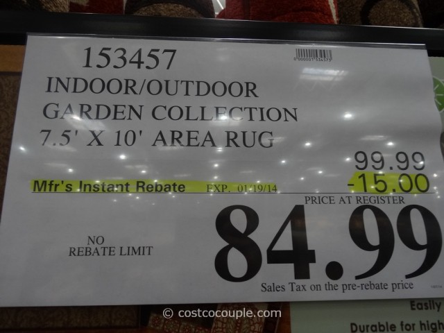 Orian Indoor Outdoor Garden Area Rug Costco 1