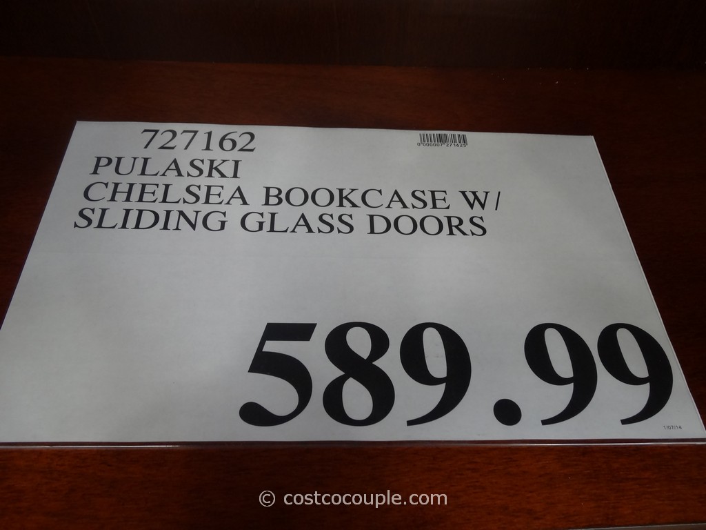 Pulaski Chelsea Sliding Door Bookcase, Sliding Door Bookcase Costco