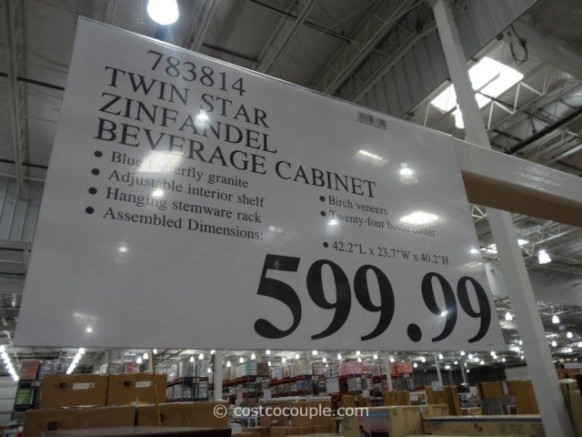 Twin Star Zinfandel Thermoelectric Wine Cooler and Cabinet Costco 1