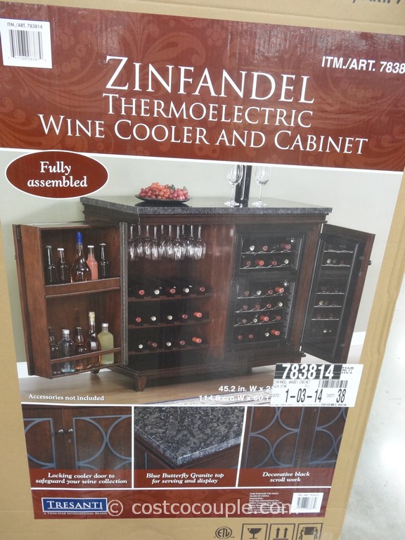 Twin Star Zinfandel Thermoelectric Wine Cooler And Cabinet