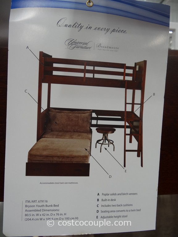 universal furniture bryson twin bunk bed