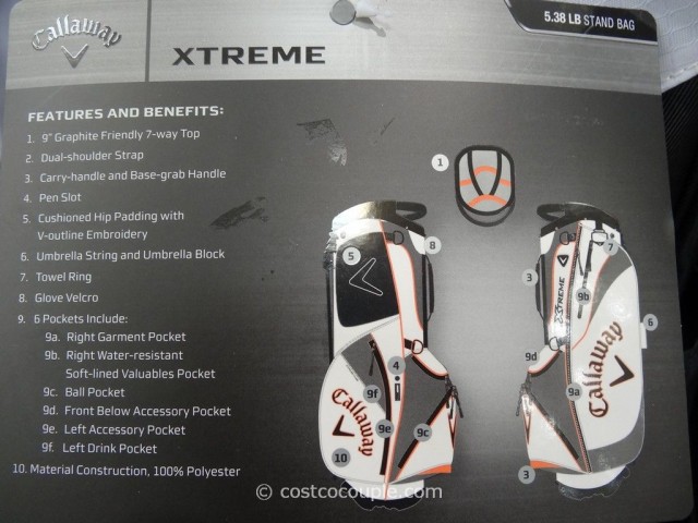 Callaway Xtreme Stand Bag Costco 3