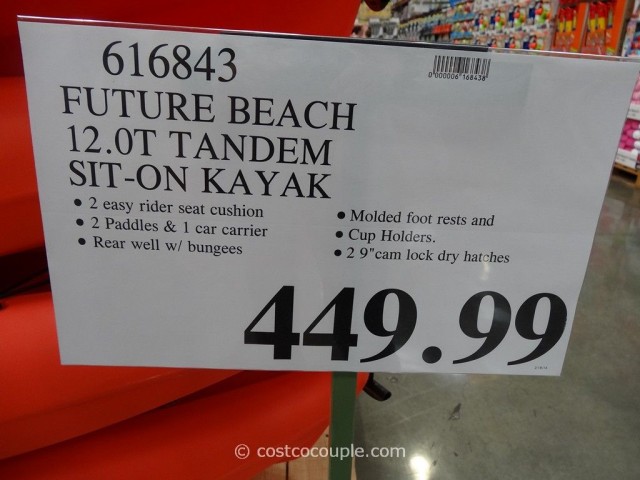 Future Beach 12.0T Tandem Sit-on Kayak Costco 1